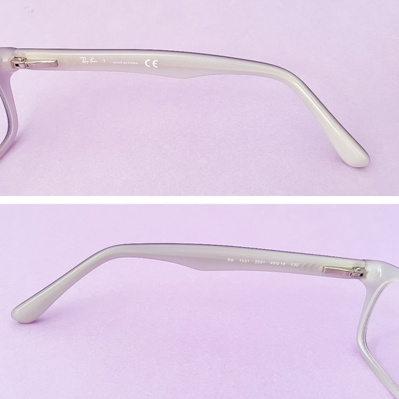 Ray-Ban Child RB 1531 3591 Violet on Opal Ice Eyeglasses Frames 48-16 130 - Picture 7 of 16
